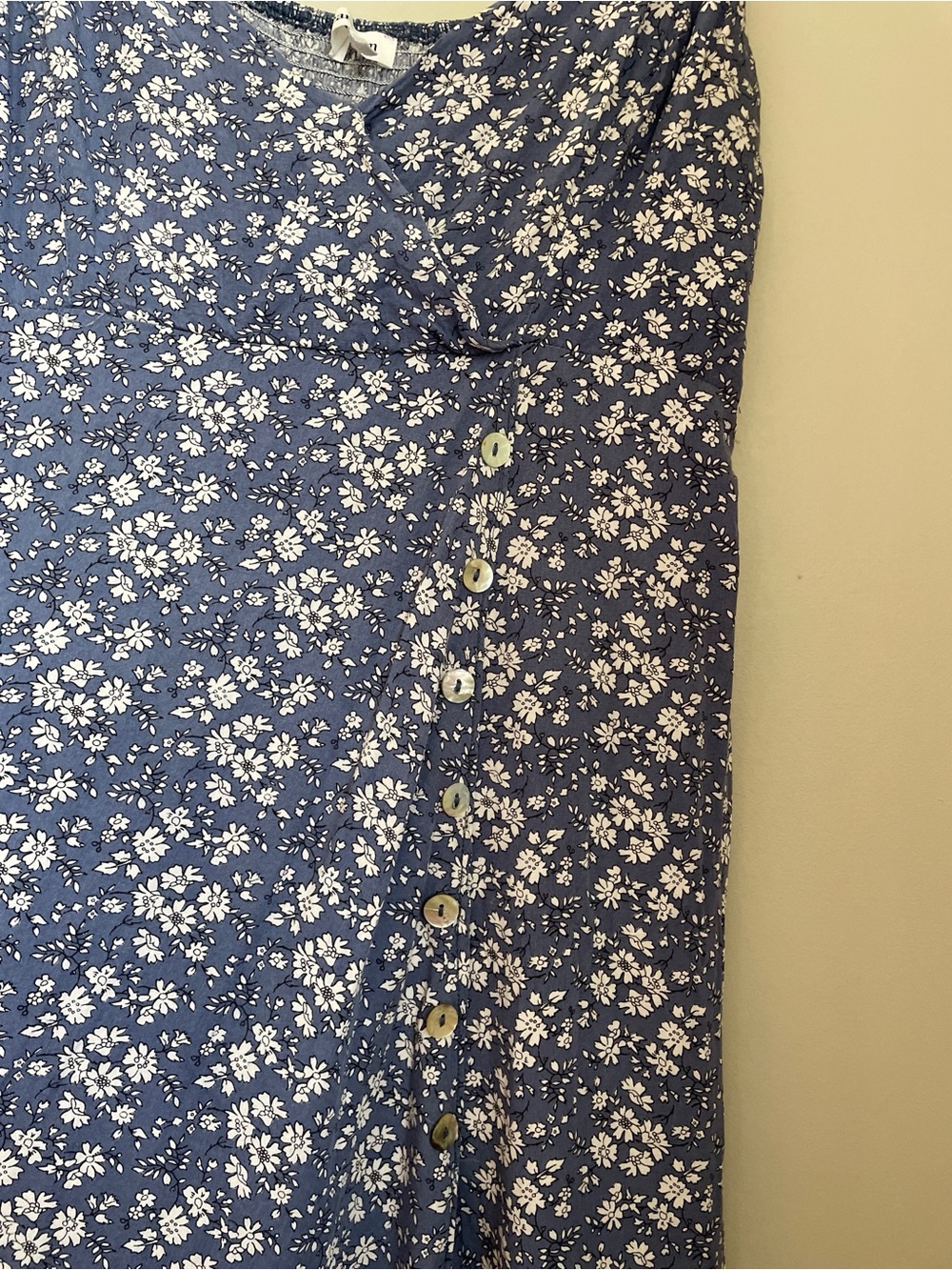 Heartloom Floral Faux-Wrap Midi Dress XL Cottagecore Coastal Vacation Summer - Picture 10 of 12